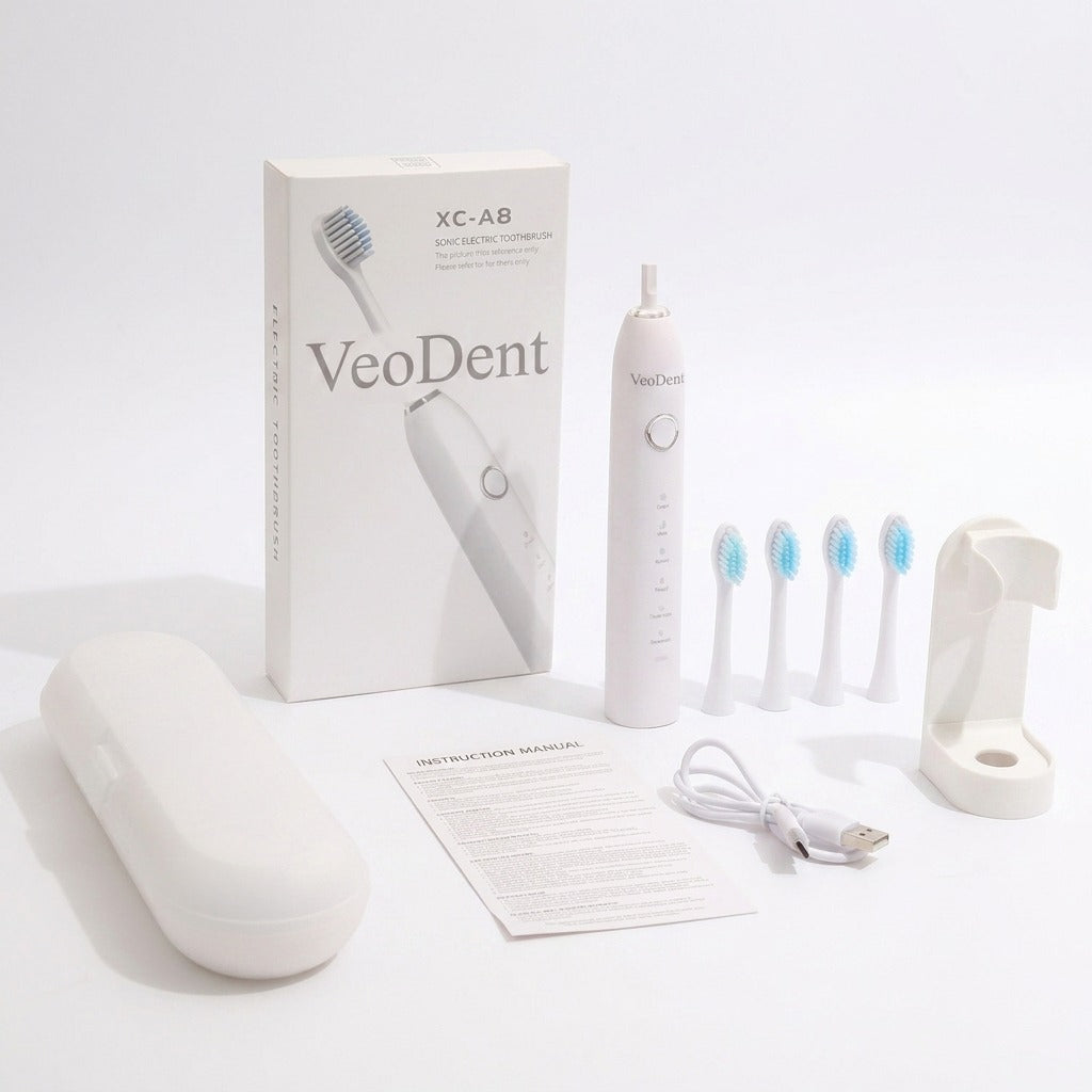 VeoDent Sonic Toothbrush – 5 Cleaning Modes & Long-Lasting Battery